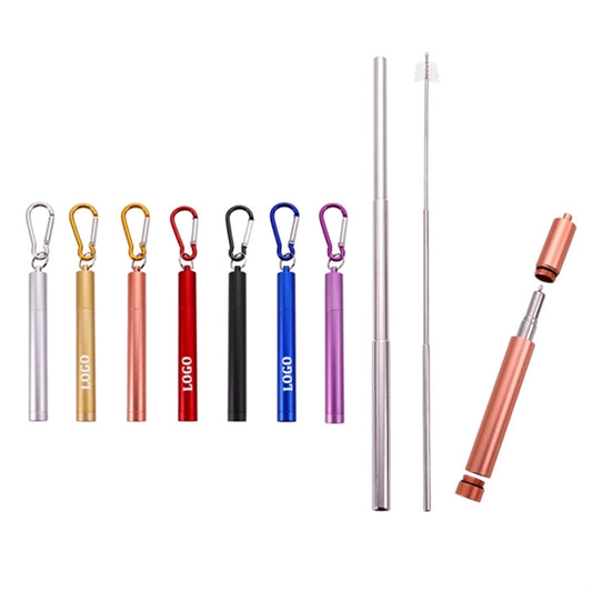 Telescopic Metal Straw with Case