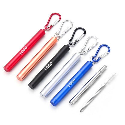 Telescopic Metal Straw with Case