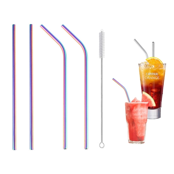 Set of 4 Stainless Steel Straws