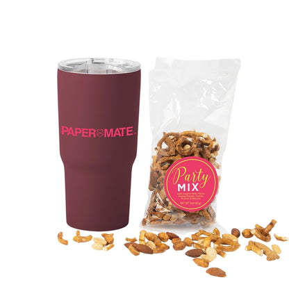 Soft Touch Tumbler With Party Mix