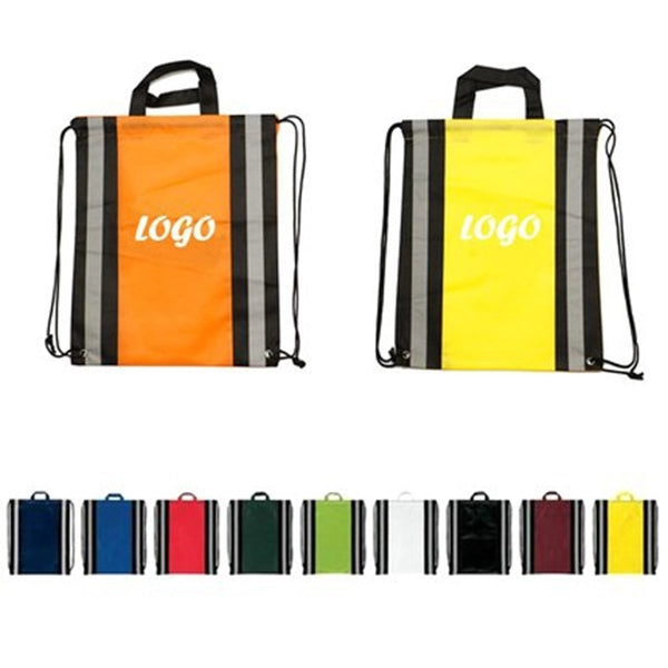 Reflective Drawstring Backpack-1