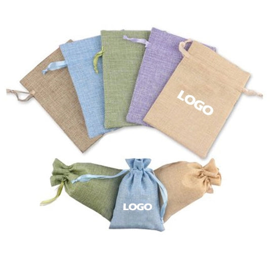 Jute Drawstring Gift Bag.