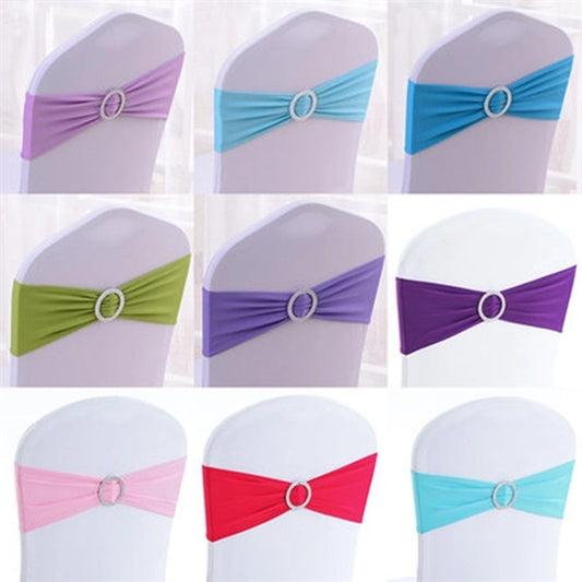 Stretchy Wedding Banquet Bow Chair Cover