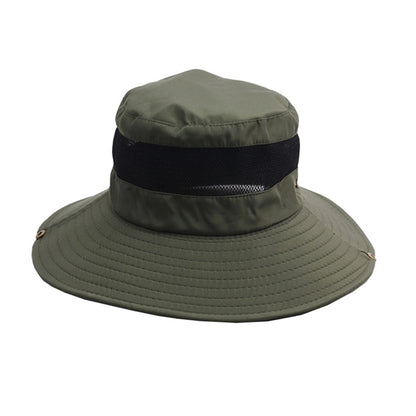 Sun Protection Wide Brim Bucket Fishman Hat