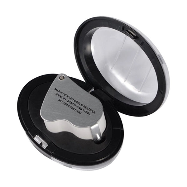 30X 60X Pocket Microscope Magnifier Loupe