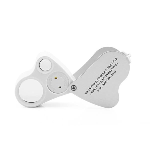 30X 60X Pocket Microscope Magnifier Loupe