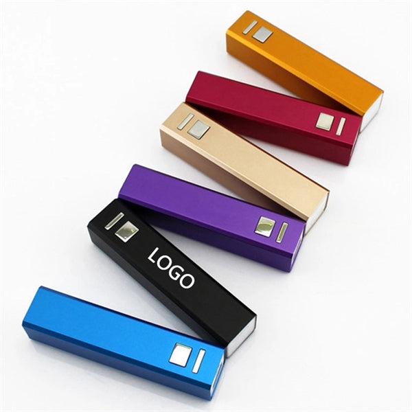 Metal square tube mobile power supply 2000mAh