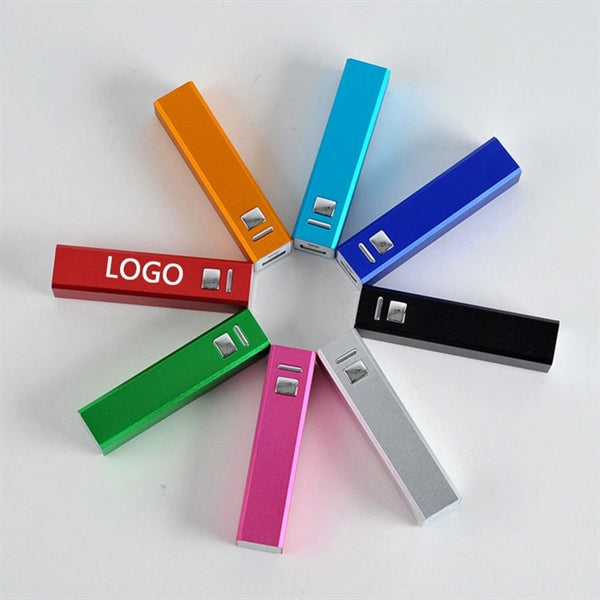 Metal square tube mobile power supply 2000mAh