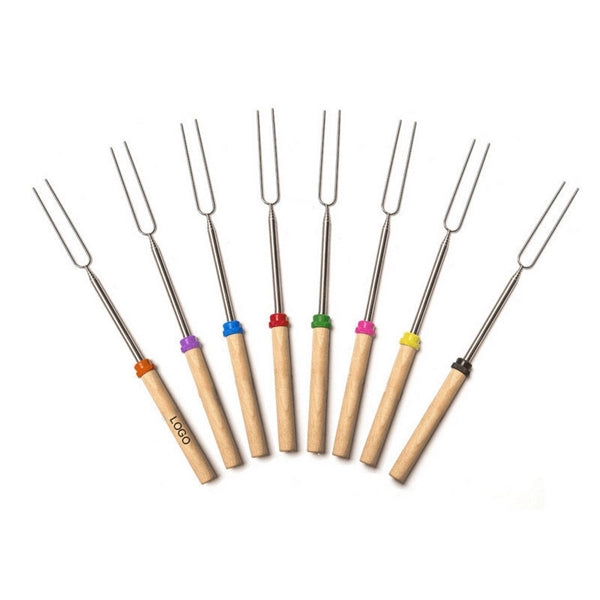 Telescoping Wooden BBQ Fork