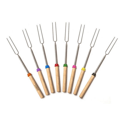 Telescoping Wooden BBQ Fork