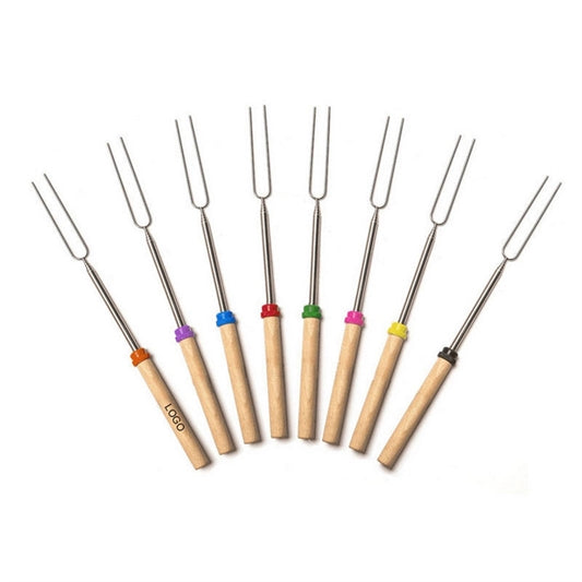 Telescoping Wooden BBQ Fork