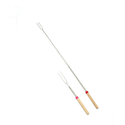 Telescoping Wooden BBQ Fork