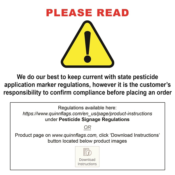 Value Marking Signs - One Color, Front Only