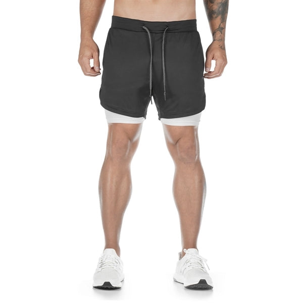 Shorts for running Shorts 2 in 1 Shorts with Zipper Pockets