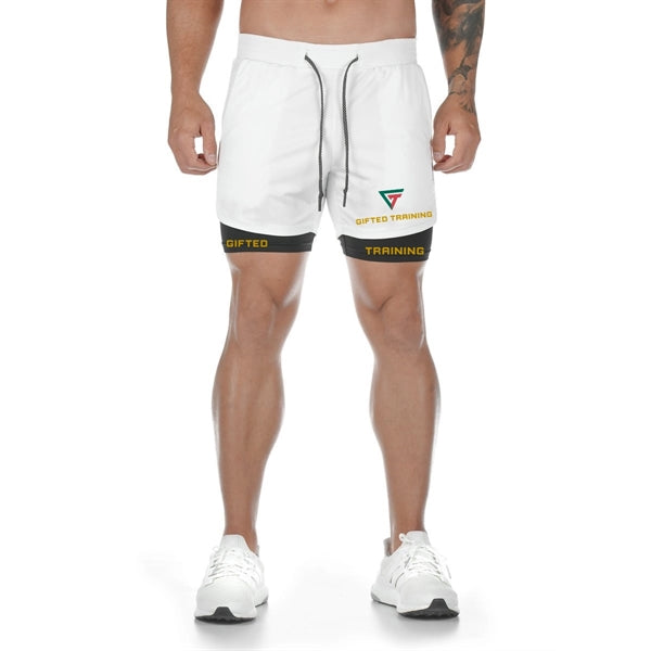 Shorts for running Shorts 2 in 1 Shorts with Zipper Pockets
