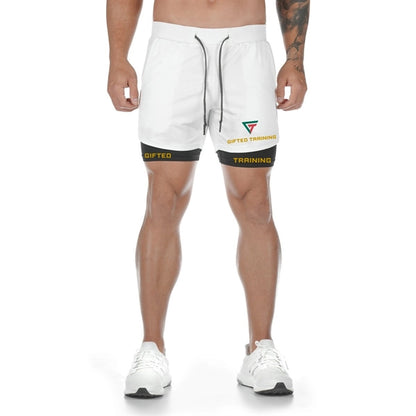Shorts for running Shorts 2 in 1 Shorts with Zipper Pockets