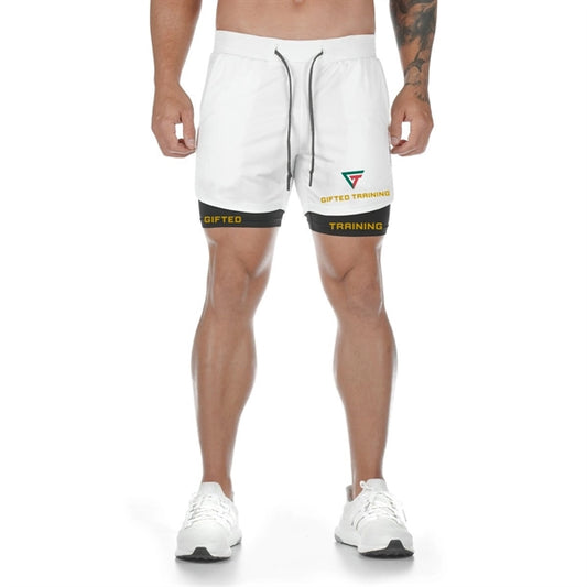 Shorts for running Shorts 2 in 1 Shorts with Zipper Pockets