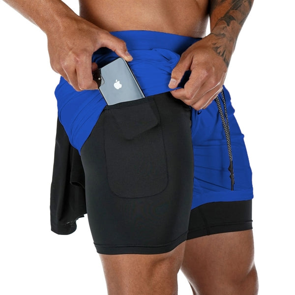 Shorts for running Shorts 2 in 1 Shorts with Zipper Pockets