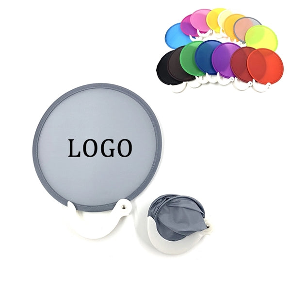 Folding Fan With Plastic Handle
