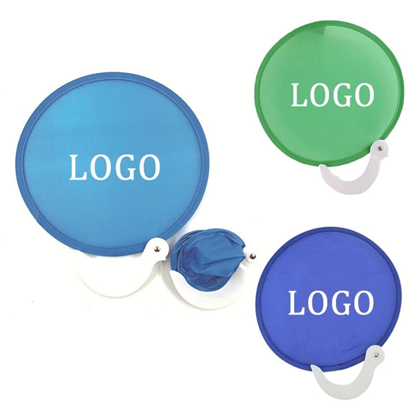 Folding Fan With Plastic Handle
