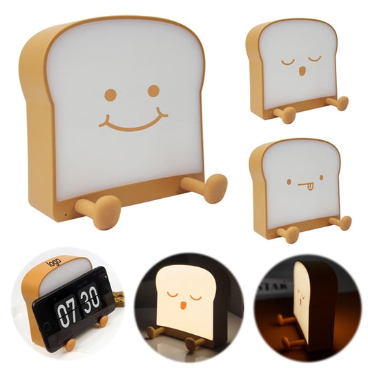 Toast Bread Night Light with Mobile Phone Stand