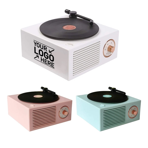 Retro Vinly Record Player Style Wireless Speaker