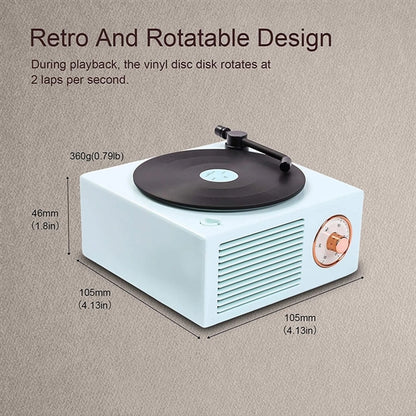 Retro Vinly Record Player Style Wireless Speaker
