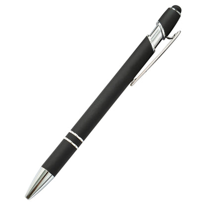 Soft Touch Rubberized Incline Aluminum Stylus Pen