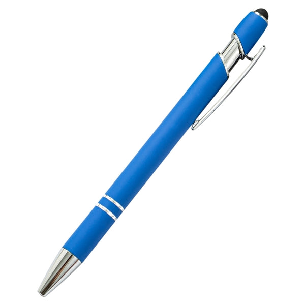 Soft Touch Rubberized Incline Aluminum Stylus Pen