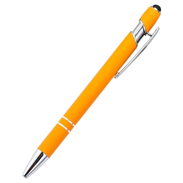 Soft Touch Rubberized Incline Aluminum Stylus Pen