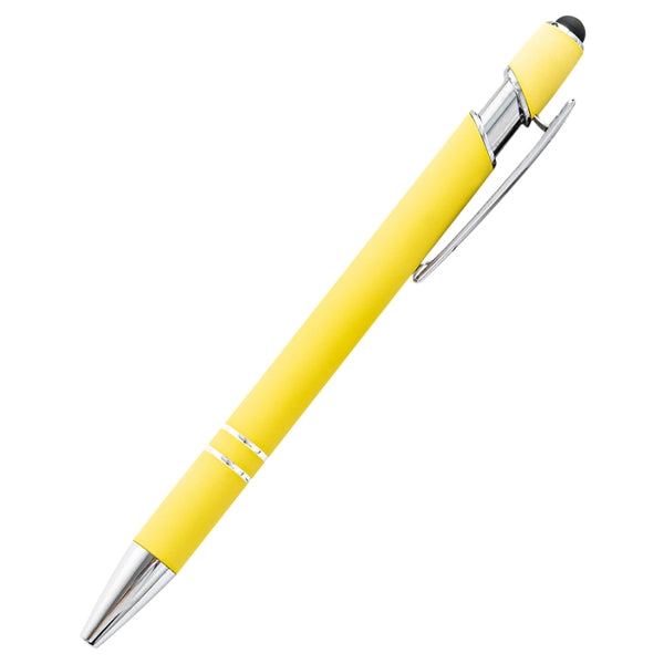 Soft Touch Rubberized Incline Aluminum Stylus Pen