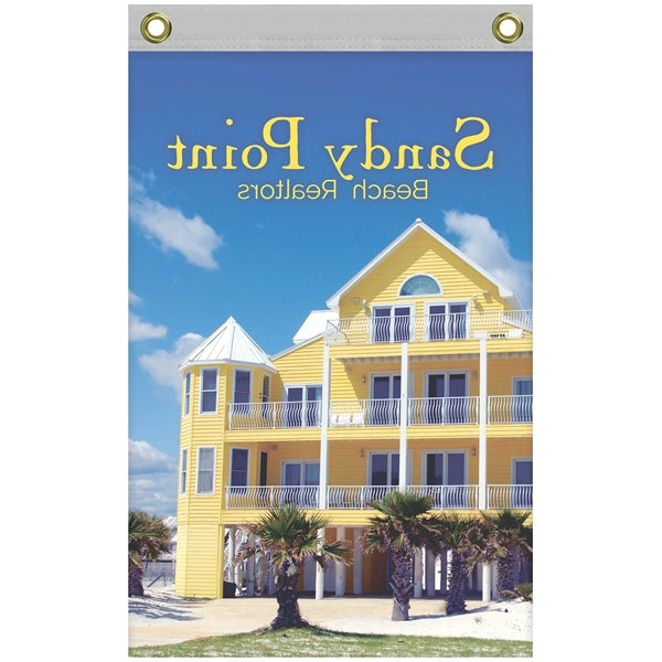 16" x 24" Standard Single Reverse Polyester Vertical Banners