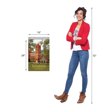 16" x 24" Standard Single Reverse Polyester Vertical Banners