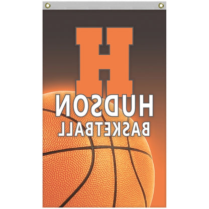 2.5' x 4' Promotional Polyester Single Reverse Vertical Flag
