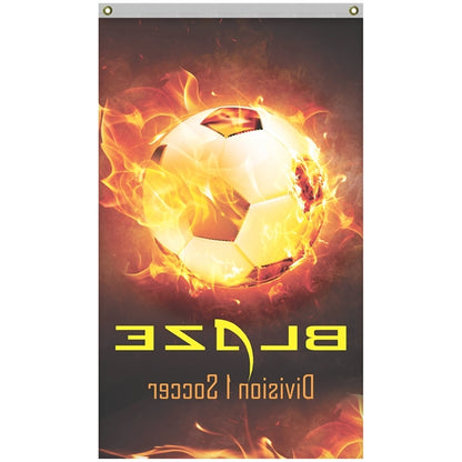 3' x 5' Promotional Polyester Single Reverse Vertical Flag
