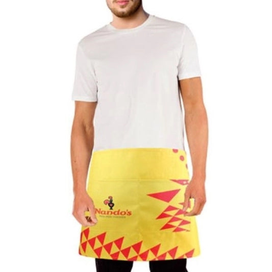Dye-Sublimation Waist Apron w/ Custom Logo & 2 Front Pockets