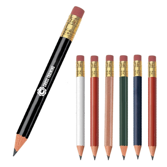 Cylindrical Golf Pencil with Eraser