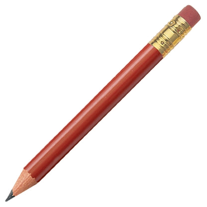 Cylindrical Golf Pencil with Eraser