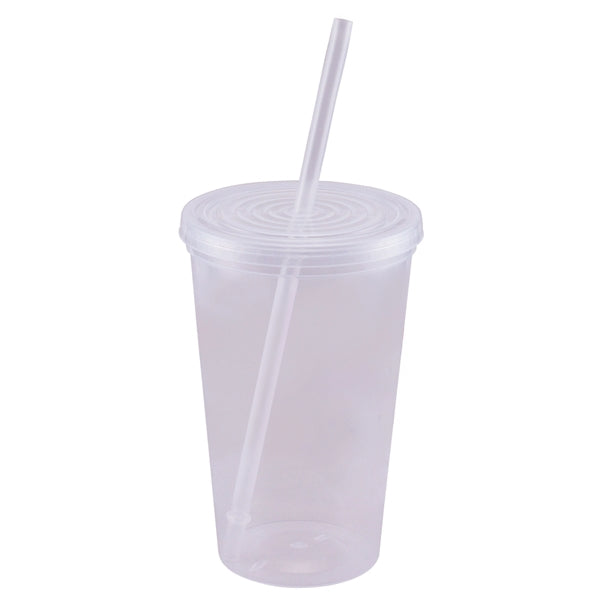 Snap-on lid and Double Walled Tumbler
