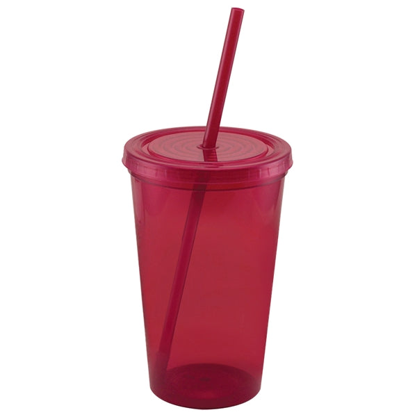 Snap-on lid and Double Walled Tumbler
