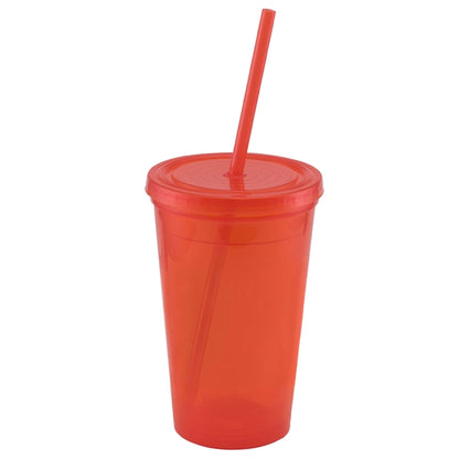 Snap-on lid and Double Walled Tumbler