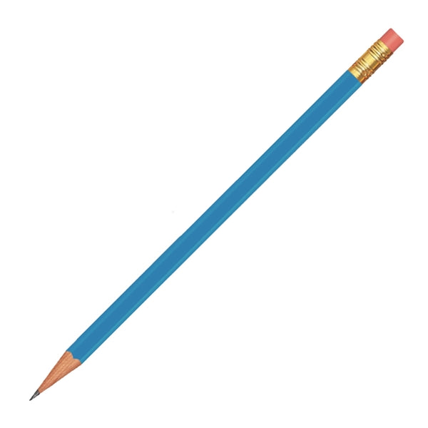 Branded Hex Pencil with Pink Eraser
