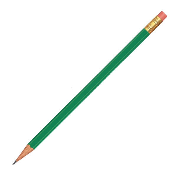 Branded Hex Pencil with Pink Eraser