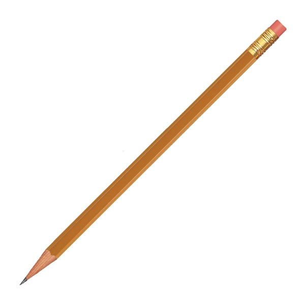 Branded Hex Pencil with Pink Eraser