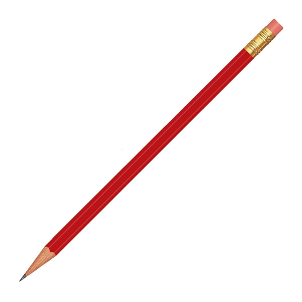 Branded Hex Pencil with Pink Eraser