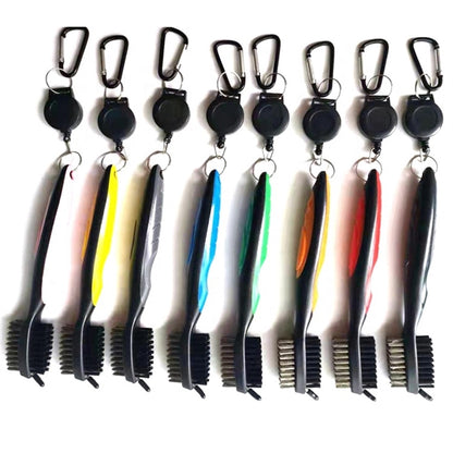 Golf Club Brush w/ Retractable Reel