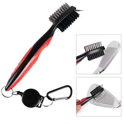 Golf Club Brush w/ Retractable Reel