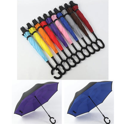 Double Layer Car Reverse Umbrella With C-Shaped Handle