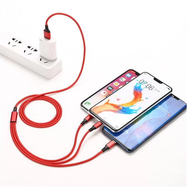 Three-in-one Mobile Phone Charging Cable