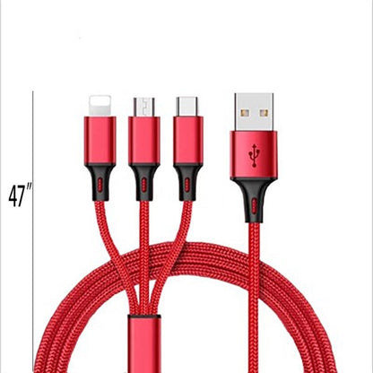 Three-in-one Mobile Phone Charging Cable